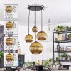 Koyoto Hanglamp, Kogellampje, Cluster hanglamp Goud, 4-lichts