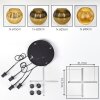 Koyoto Hanglamp, Kogellampje, Cluster hanglamp Goud, 4-lichts
