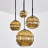 Koyoto Hanglamp, Kogellampje, Cluster hanglamp Goud, 4-lichts