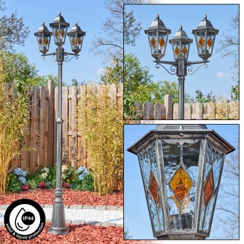 Lignac Kandelaar, Pad licht Zwart, Zilver, 3-lichts