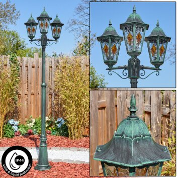 Hongkong Kandelaar, Pad licht Groen, Zwart, 3-lichts