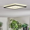 Simonstorp Plafondlamp, Paneel LED Zwart, Wit, 1-licht
