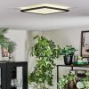 Simonstorp Plafondlamp, Paneel LED Zwart, Wit, 1-licht