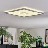 Simonstorp Plafondlamp, Paneel LED Zilver, Wit, 1-licht
