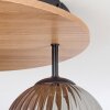 Koyoto Plafondlamp, Kogellampje 40 cm Natuurlijke kleuren, Zwart, 3-lichts