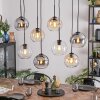 Koyoto Hanglamp, Kogellampje, Hanglamp Amber, Duidelijk, Rookkleurig, 8-lichts