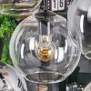 Koyoto Hanglamp, Kogellampje, Hanglamp Amber, Duidelijk, Rookkleurig, 8-lichts