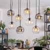 Koyoto Hanglamp, Kogellampje, Hanglamp Amber, Duidelijk, Rookkleurig, 8-lichts