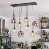 Koyoto Hanglamp, Kogellampje, Hanglamp Amber, Duidelijk, Rookkleurig, 8-lichts