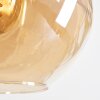 Ripoll Hanglamp, Kogellampje, Hanglamp Amber, Duidelijk, Rookkleurig, 8-lichts