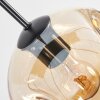 Ripoll Hanglamp, Kogellampje, Hanglamp Amber, Duidelijk, Rookkleurig, 8-lichts