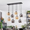 Ripoll Hanglamp, Kogellampje, Hanglamp Amber, Rookkleurig, 8-lichts