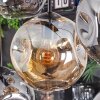 Ripoll Hanglamp, Kogellampje, Hanglamp Amber, Rookkleurig, 8-lichts