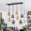 Ripoll Hanglamp, Kogellampje, Hanglamp Amber, Rookkleurig, 8-lichts