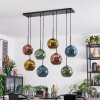 Ripoll Hanglamp, Kogellampje, Hanglamp Blauw, Goud, Groen, Koperkleurig, 8-lichts