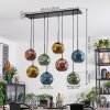 Ripoll Hanglamp, Kogellampje, Hanglamp Blauw, Goud, Groen, Koperkleurig, 8-lichts