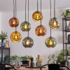 Ripoll Hanglamp, Kogellampje, Hanglamp Blauw, Goud, Groen, Koperkleurig, 8-lichts