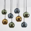 Koyoto Hanglamp, Kogellampje, Hanglamp Blauw, Goud, Groen, 8-lichts