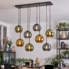 Koyoto Hanglamp, Kogellampje, Hanglamp Blauw, Goud, Groen, 8-lichts