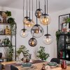 Gastor Hanglamp, Kogellampje, Hanglamp Amber, Duidelijk, Rookkleurig, 8-lichts