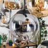 Gastor Hanglamp, Kogellampje, Hanglamp Amber, Duidelijk, Rookkleurig, 8-lichts