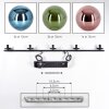 Gastor Hanglamp, Kogellampje, Hanglamp Blauw, Groen, Koperkleurig, 5-lichts