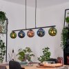 Gastor Hanglamp, Kogellampje, Hanglamp Blauw, Groen, Koperkleurig, 5-lichts