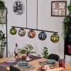 Gastor Hanglamp, Kogellampje, Hanglamp Blauw, Chroom, Groen, Koperkleurig, Rookkleurig, 5-lichts