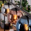 Gastor Hanglamp, Kogellampje, Hanglamp Blauw, Chroom, Groen, Koperkleurig, Rookkleurig, 5-lichts