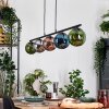 Gastor Hanglamp, Kogellampje, Hanglamp Blauw, Chroom, Groen, Koperkleurig, Rookkleurig, 5-lichts