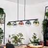 Gastor Hanglamp, Kogellampje, Hanglamp Blauw, Chroom, Groen, Duidelijk, Koperkleurig, Rookkleurig, 5-lichts