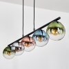 Gastor Hanglamp, Kogellampje, Hanglamp Blauw, Chroom, Groen, Duidelijk, Koperkleurig, Rookkleurig, 5-lichts