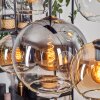Koyoto Hanglamp, Kogellampje, Hanglamp Amber, Duidelijk, Rookkleurig, 6-lichts
