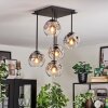 Ripoll Plafondlamp, Kogellampje Duidelijk, Rookkleurig, 5-lichts