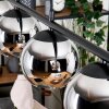 Koyoto Hanglamp, Kogellampje, Hanglamp Chroom, Rookkleurig, 4-lichts