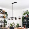 Koyoto Hanglamp, Kogellampje, Hanglamp Chroom, Rookkleurig, 4-lichts