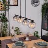 Koyoto Hanglamp, Kogellampje, Hanglamp Amber, Duidelijk, Rookkleurig, 4-lichts