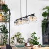 Koyoto Hanglamp, Kogellampje, Hanglamp Amber, Duidelijk, Rookkleurig, 4-lichts