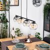 Koyoto Hanglamp, Kogellampje, Hanglamp Amber, Duidelijk, Rookkleurig, 4-lichts