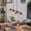 Koyoto Hanglamp, Kogellampje, Hanglamp Amber, Duidelijk, Rookkleurig, 4-lichts