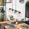Koyoto Hanglamp, Kogellampje, Hanglamp Amber, Duidelijk, Rookkleurig, 4-lichts
