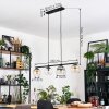 Koyoto Hanglamp, Kogellampje, Hanglamp Amber, Duidelijk, Rookkleurig, 4-lichts