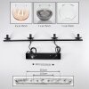 Koyoto Hanglamp, Kogellampje, Hanglamp Amber, Duidelijk, Rookkleurig, 4-lichts