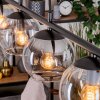Koyoto Hanglamp, Kogellampje, Hanglamp Amber, Duidelijk, Rookkleurig, 4-lichts