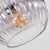 Koyoto Plafondlamp, Kogellampje Amber, Duidelijk, Rookkleurig, 5-lichts