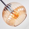 Koyoto Plafondlamp, Kogellampje Amber, 5-lichts