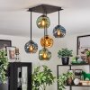 Ripoll Plafondlamp, Kogellampje Blauw, Goud, Groen, 5-lichts
