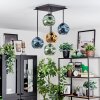 Ripoll Plafondlamp, Kogellampje Blauw, Goud, Groen, 5-lichts