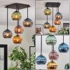 Koyoto Plafondlamp, Kogellampje Blauw, Goud, Groen, Koperkleurig, 5-lichts