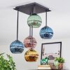 Koyoto Plafondlamp, Kogellampje Blauw, Goud, Groen, Koperkleurig, 5-lichts